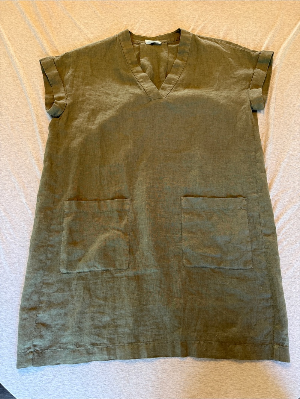Lou & Grey Olive Tunic with Front Pockets